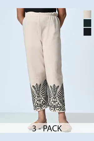 BAESD Girls Set Of 3 Printed High Rise Trousers