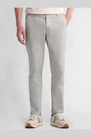 Arrow Men Slim Fit Mid-Rise Chinos Trousers