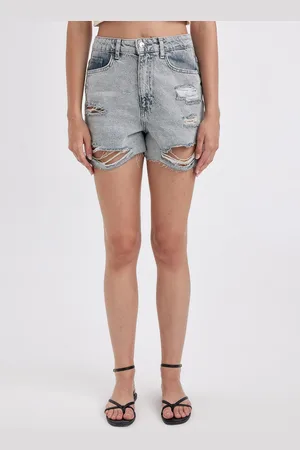 DeFacto Women Washed Denim Shorts