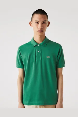 Lacoste Men Cotton SolidPolo Collar T-shirt