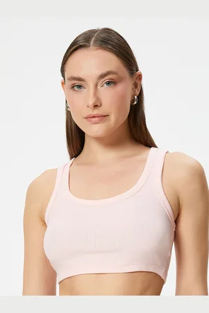 Koton Women Solid Scoop Neck Polyester Top