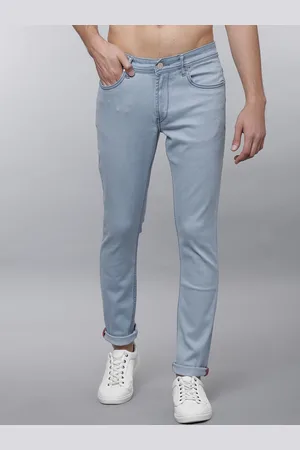 LocoMotive Men Blue Slim Fit Mid-Rise Clean Look Stretchable Jeans