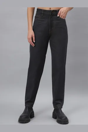 Guti Women Boyfriend Fit High-Rise Clean Look Stretchable Jeans