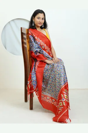 DEEBACO Printed Dupatta With Tasselled