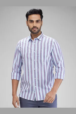 ColorPlus Men Contemporary Opaque Striped Casual Shirt