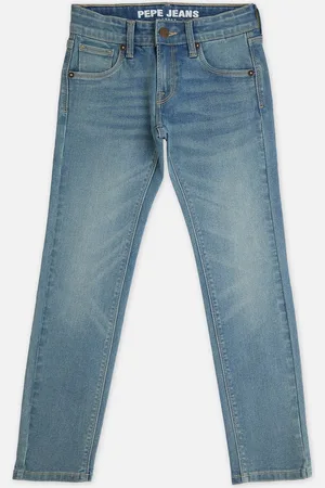 Pepe Jeans Boys Slim Fit Heavy Fade Clean Look Stretchable Jeans