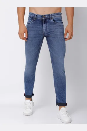 LocoMotive Men Blue Slim Fit Mid-Rise Clean Look Stretchable Jeans