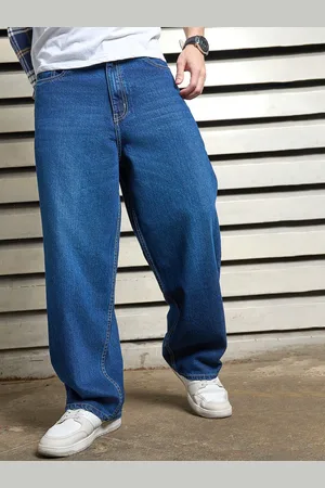 High Star Men Relaxed Fit Mid-Rise Cotton Jeans