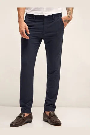 The Bear House Men Slim Fit Chinos Trousers