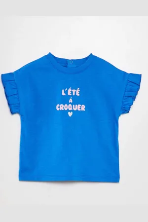 KIABI Girls Printed Applique T-shirt