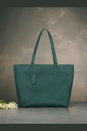Mast & Harbour Colourblocked PU Structured Shoulder Bag with Cut Work