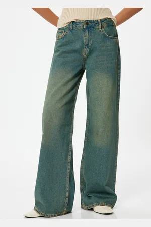 Koton Women Loose Fit Flared Jeans