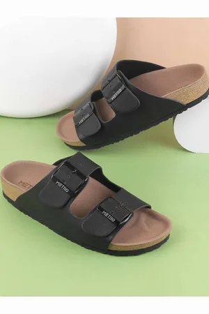 Metro Women Open Toe Flats with Buckles