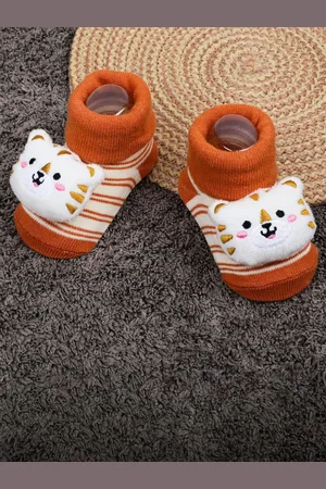 Baby Moo Infants Kids Tiger Cotton Socks Booties