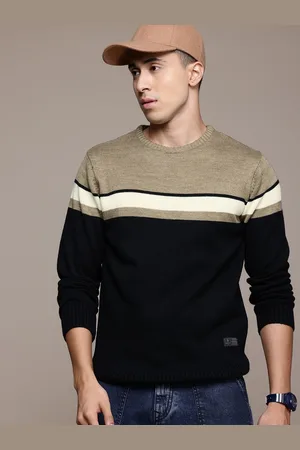 Roadster The Lifestyle Co. Acrylic Colourblocked Pullover