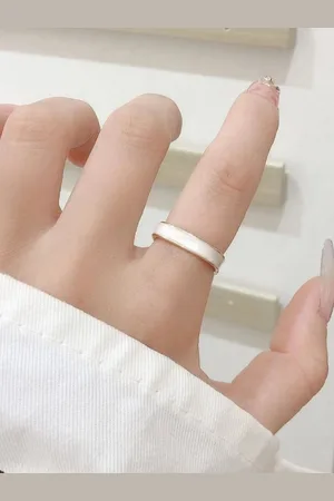 Salty Gold-Plated Enamel Finger Ring