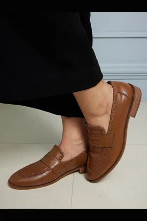 CAÏ Women Braided Penny Loafers