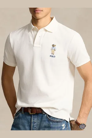 Ralph Lauren Men Graphic Embroidered Polo Collar T-shirt