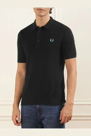 Fred Perry Men Polo Collar Applique T-shirt