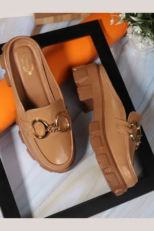 Denill Women Buckel Details Loafers