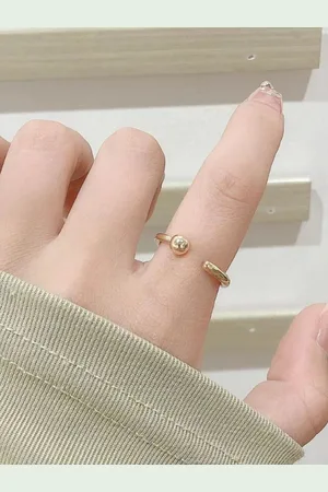 Salty Skye Globe Gold Plated Finger Ring