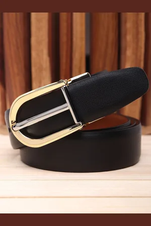 Winsome Deal Men Tang Closure Textured Formal Belt