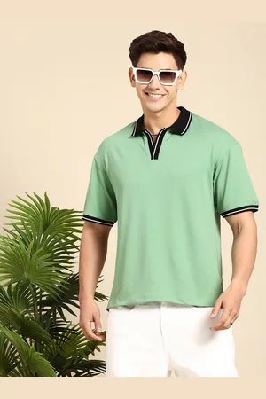 Mast & Harbour Men Relaxed Fit Polo Collar T-shirt