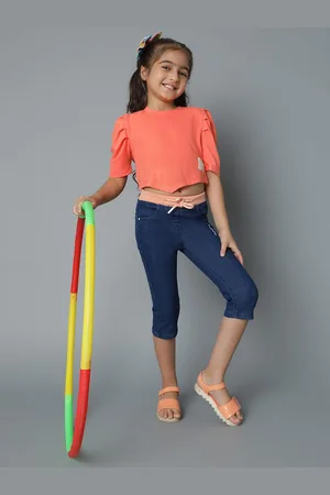TALES & STORIES Girls Skinny Fit Capris