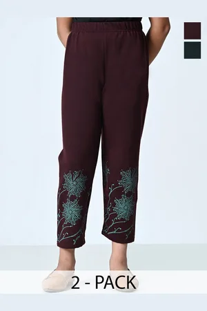 BAESD Girls Pack Of 2 Printed Regular Warm Pyjamas