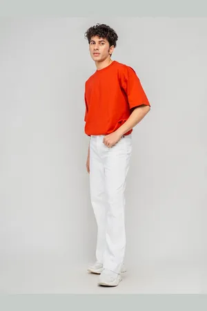 FREAKINS Men Cotton Bootcut High-Rise Low Distress Jeans
