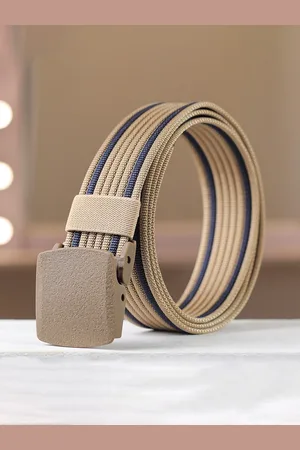 Winsome Deal Men Interlock Closure Textured Casual Belt