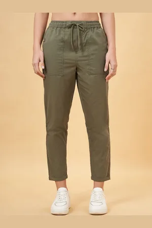 Pantaloons Women Ankle-Length Cotton Track Pants