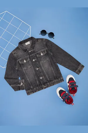 Pantaloons Boys Crop Denim Jacket