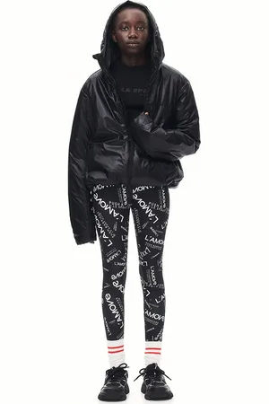 H&M Girls DryMove Typography Printed Sports Leggings