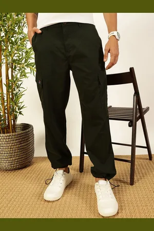 Thomas Scott Men Smart Parachute Pure Cotton Cargo Trouser