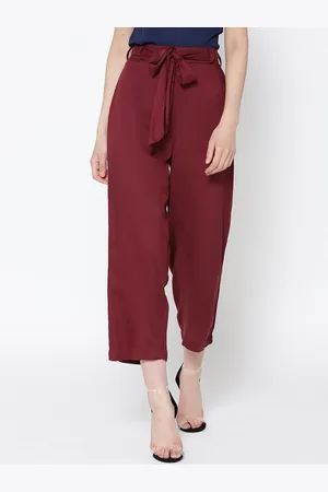 Sera Women Mid Rise Loose Fit Peg Trousers