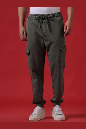 WROGN Men Relaxed-Fit Cotton Joggers
