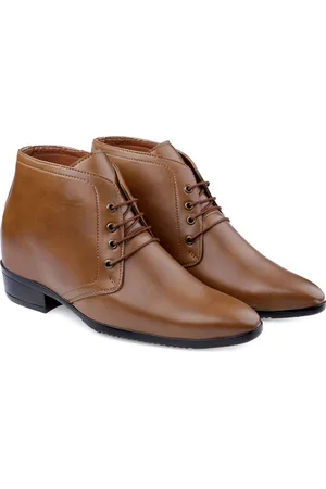 BXXY Men Hidden Elevator Formal Lace-up Boots