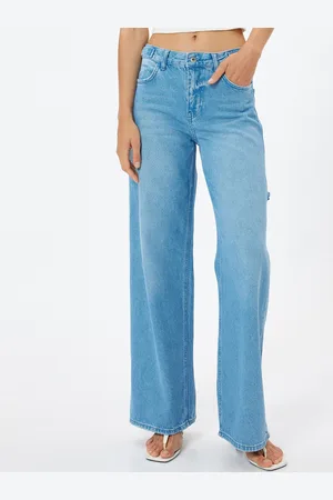Koton Women Straight Fit Pure Cotton Jeans