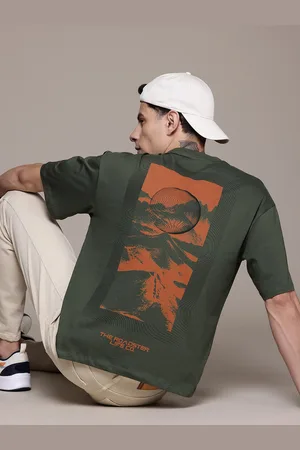 Roadster Men Printed Pure Cotton T-shirt