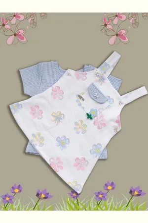 Babys Day Infant Girls Cotton Dungarees