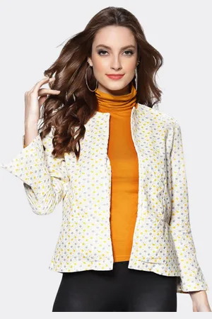 Sera Women Printed Open Front Blazer