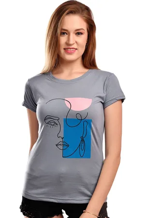 ELINA Women Printed Extended Sleeves T-shirt