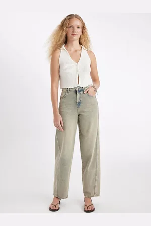 DeFacto Women Mid-Rise Wide Leg Trousers