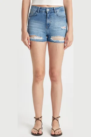 DeFacto Women Washed Denim Shorts Technology