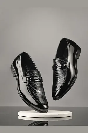 HERE&NOW Men Patent Formal Slip-Ons