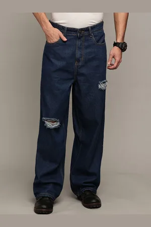 Roadster The Lifestyle Co Men Pure Cotton No Faded Ripped Jeans