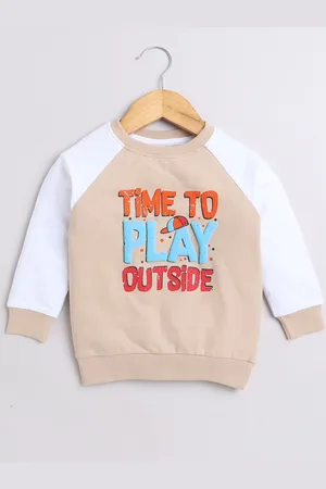 BUMZEE Boys Typography Printed Sweatshirt