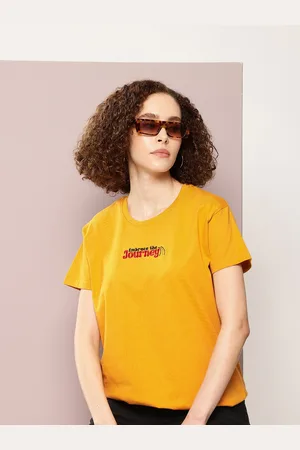 Dillinger Women Typography Printed Boxy T-shirt