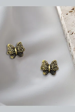 Comet Busters Metal Butterfly Studs Earrings